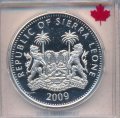 Сьерра-Леоне 10 долларов 2009 год - XVIII Зимние Олимпийские игры, Ванкувер 2010