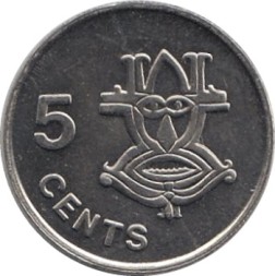 Соломоновы острова 5 центов 1993 год