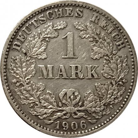 Германия 1 марка 1906 год (D)