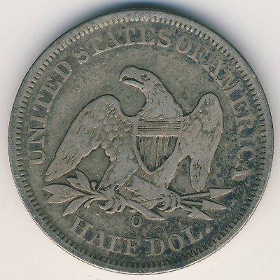 США 1/2 доллара 1858 год