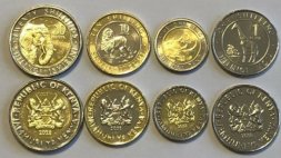 Набор из 4 монет Кения 2018 год 
