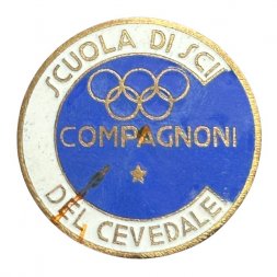Значок Италия. Scuola di Sci del Cevedale. Школа горных лыж и сноуборда
