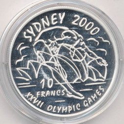 Монета Конго, Демократическая республика 10 франков 1999 год - Олимпийские игры. Сидней