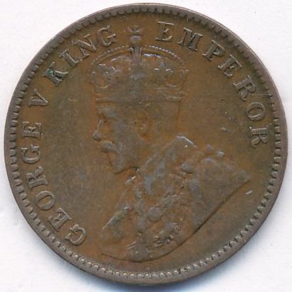 Британская Индия 1/4 анны 1936 год - Король Георг V (без отметки МД)