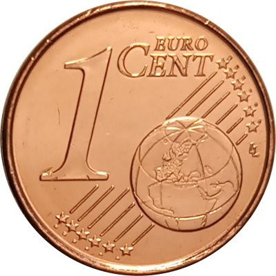Греция 1 евроцент 2014 год - Трирема UNC