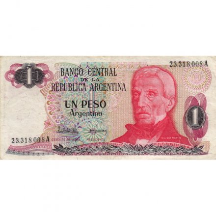 Аргентина 1 песо 1983 год - Хосе де Сан-Мартин. Национальный парк Ляо-Ляо VF