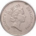 Гибралтар 5 пенсов 1992 год (AB)