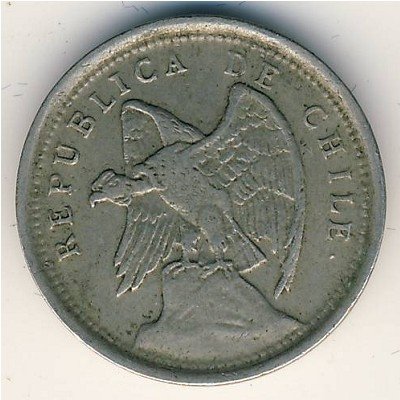 Чили 10 сентаво 1925 год