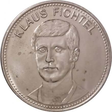 Жетон Германия (ФРГ) Shell. Klaus Fichtel. Клаус Фихтель. Mexico 70