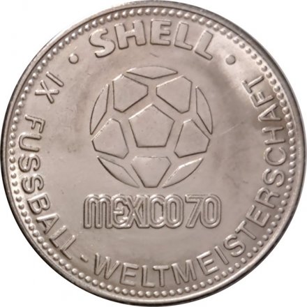 Жетон Германия (ФРГ) Shell. Klaus Fichtel. Клаус Фихтель. Mexico 70