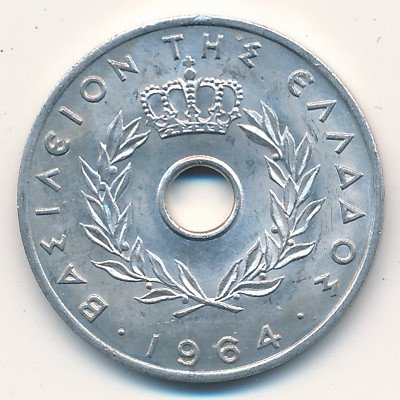 Греция 20 лепт 1964 год