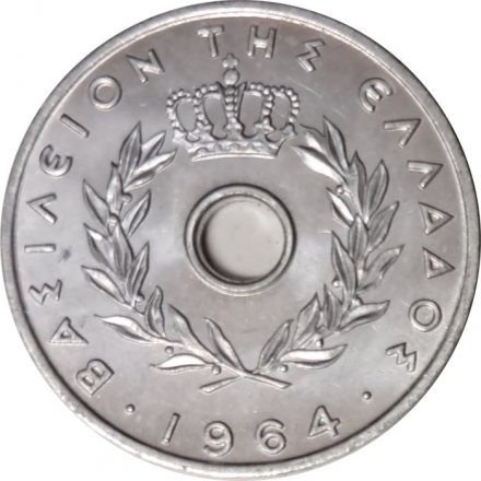 Греция 20 лепт 1964 год