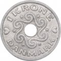 Дания 1 крона 1993 год - Королева Маргрете II