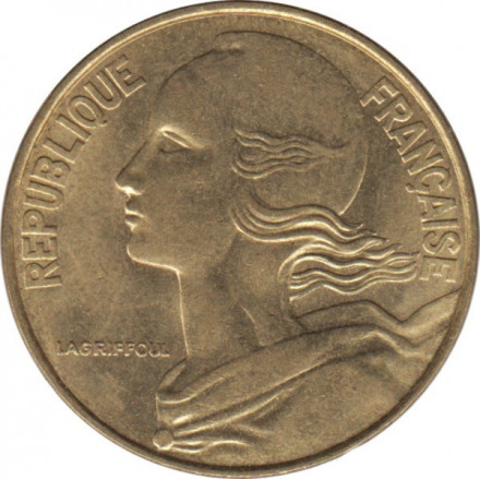 Франция 20 сантимов 1970 год - Марианна
