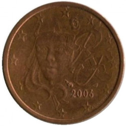 Франция 2 евроцента 2006 год