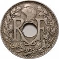 Франция 5 сантимов 1934 год (новый тип)