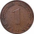 ФРГ 1 пфенниг 1949 год - J