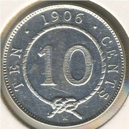 Саравак 10 центов 1906 год