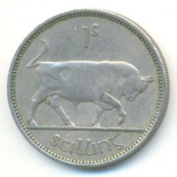 Ирландия 1 шиллинг 1955 год