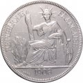 Французский Индокитай 1 пиастр 1908 год