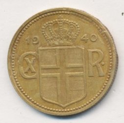 Исландия 2 кроны 1940 год