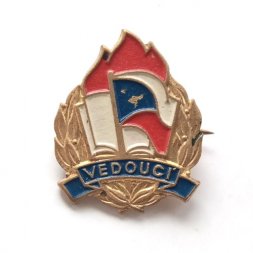 Значок Чехословакия. Vedouci. Пионервожатый