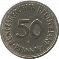 ФРГ 50 пфеннигов 1969 год (F)