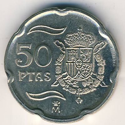 Испания 50 песет 2000 год