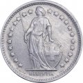 Швейцария 1/2 франка 1968 год (без отметки МД)