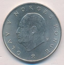 Норвегия 5 крон 1981 год - Король Улаф V