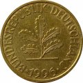 ФРГ 10 пфеннигов 1996 год - D