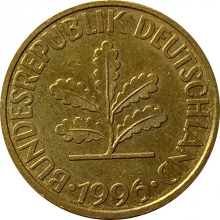ФРГ 10 пфеннигов 1996 год - D