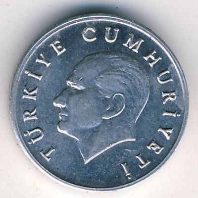 Турция 1 лира 1986 год