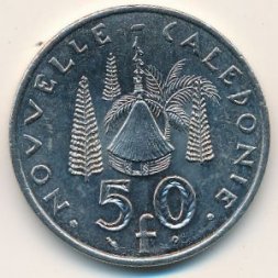 Новая Каледония 50 франков 2001 год