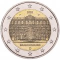 Германия 2 евро 2020 год - Дворец Сан-Суси в Потсдаме (F)