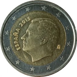 Испания 2 евро 2015 год - Филипп VI