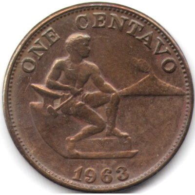Филиппины 1 сентаво 1963 год