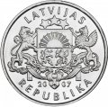 Латвия 1 лат 2007 год - Снеговик