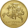 Литва 10 центов 2008 год UNC