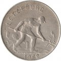 Люксембург 1 франк 1962 год - Рабочий-пудлинговщик