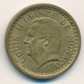 Монако 1 франк 1945 год - Князь Луи II