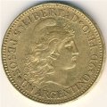 Аргентина 1 аргентино 1887 год