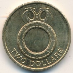 Монета Соломоновы острова 2 доллара 2012 год - Боколо