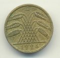 Веймарская республика 10 рейхспфеннигов 1924 год (E)