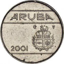 Аруба 10 центов 2001 год
