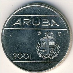 Аруба 10 центов 2001 год