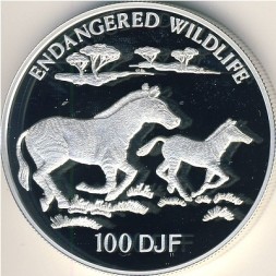 Джибути 100 франков 1994 год