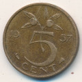 Нидерланды 5 центов 1957 год