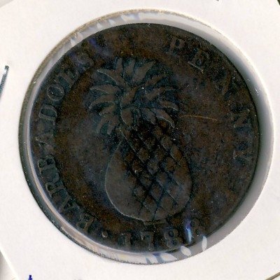 Барбадос 1 пенни 1788 год