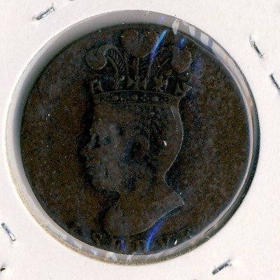 Барбадос 1 пенни 1788 год